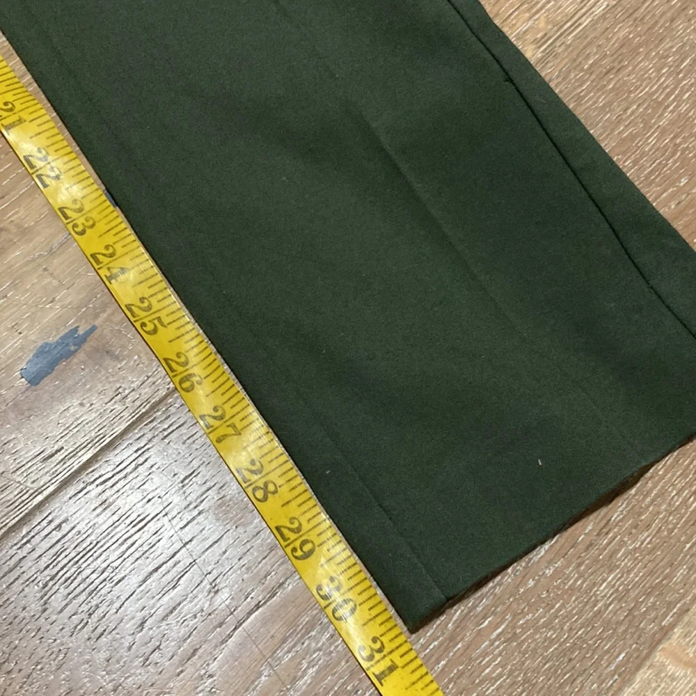 Loft olive green Julie straight size 4_8